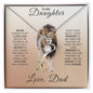 To My Daughter Love Dad | Forever Love, Father to Daughter Gift, Birthday Gift To Daughter From Dad, Daughter Message From Dad