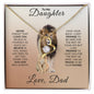 To My Daughter Love Dad | Forever Love, Father to Daughter Gift, Birthday Gift To Daughter From Dad, Daughter Message From Dad