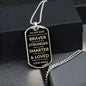 To My Son | Dog Tag Necklace, Gift from Mom, Gift for Son, Christmas, Birthday, Graduation Gift