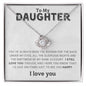 To My Daughter, Love Knot Necklace, Gift from Mom, Gift from Dad, Daughter Necklace, Daughter Gift, Daughter Valentines, Daughter Christmas