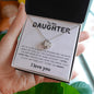 To My Daughter, Love Knot Necklace, Gift from Mom, Gift from Dad, Daughter Necklace, Daughter Gift, Daughter Valentines, Daughter Christmas
