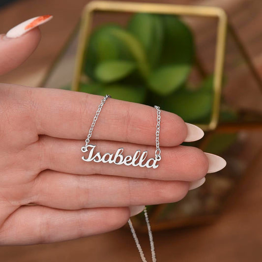 Customizable Name Necklace, Personalized Name Necklace, Gift for Her, Daughter Gift, Wife Gift, Birthday Gift for Her, Valentines for Her