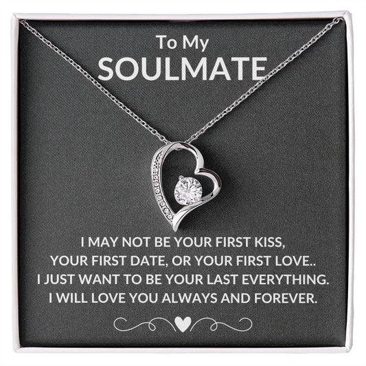 My Soulmate, Forever Love Necklace, Soulmate Gift, Soulmate Necklace, Gift for Wife, Anniversary Necklace for Wife, Soulmate Valentines Gift