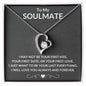 My Soulmate, Forever Love Necklace, Soulmate Gift, Soulmate Necklace, Gift for Wife, Anniversary Necklace for Wife, Soulmate Valentines Gift