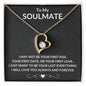 My Soulmate, Forever Love Necklace, Soulmate Gift, Soulmate Necklace, Gift for Wife, Anniversary Necklace for Wife, Soulmate Valentines Gift