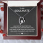 My Soulmate, Forever Love Necklace, Soulmate Gift, Soulmate Necklace, Gift for Wife, Anniversary Necklace for Wife, Soulmate Valentines Gift