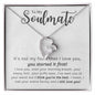 My Soulmate Forever Love Necklace, Soulmate Gift, Soulmate Necklace, Gift for Wife, Anniversary Necklace for Wife, Soulmate Valentines Gift