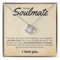 To My Soulmate Love Knot Necklace, Soulmate Gift, Soulmate Necklace, Gift for Wife, Anniversary Necklace For Wife, Soulmate Valentines Gift