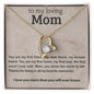 To My Mom, Forever Love Necklace, Mom Birthday Gift from Daughter, Mom Gift from Son, Christmas Gift for Mom, Valentines Gift for Mom