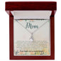 To My Mom Necklace, Alluring Beauty Necklace, Mom Birthday, Gift from Daughter, Gift from Son, Christmas Gift for Mom, Mom Valentines Gift