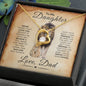 To My Daughter From Dad Forever Love Necklace, Father to Daughter Gift, Birthday Gift To Daughter From Dad, Daughter Necklace