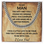Cuban Link Chain Necklace for My Man - Anniversary Gifts for Boyfriend - Boyfriend Christmas Gift for Him - Boyfriend Valentines