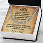 Cuban Link Chain Necklace for My Man - Anniversary Gifts for Boyfriend - Boyfriend Christmas Gift for Him - Boyfriend Valentines