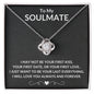 To My Soulmate | Always and Forever | Love Knot Necklace