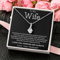 To my wife | the one i live for | alluring beauty necklace