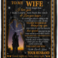 To My Wife - My Love | Premium Plush Blanket, Queen, Throw, Fleece, Sherpa