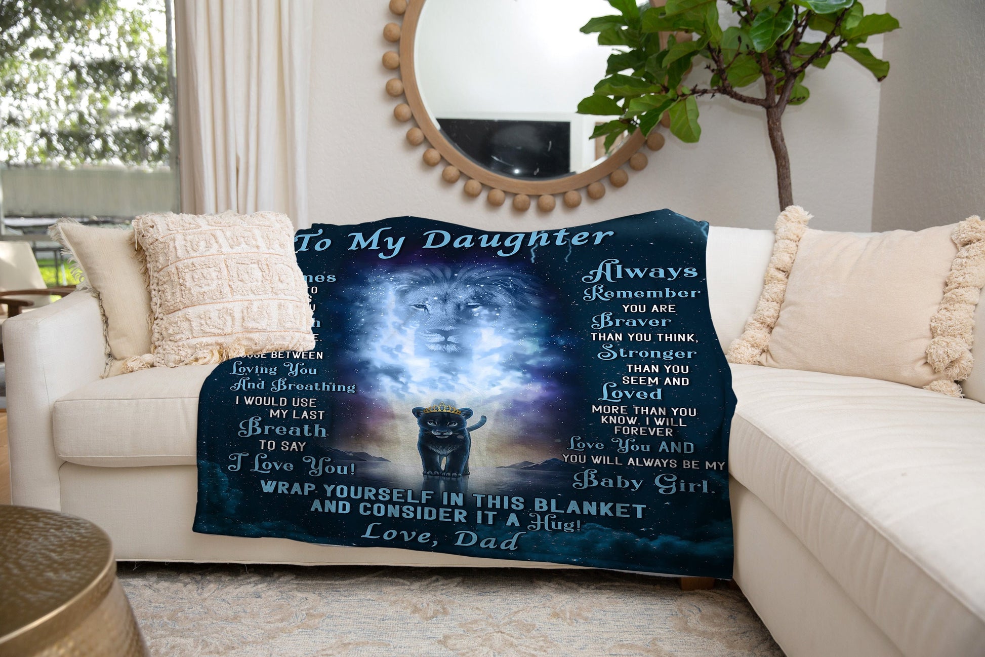 To My Daughter - My Baby Girl | Premium Plush Blanket