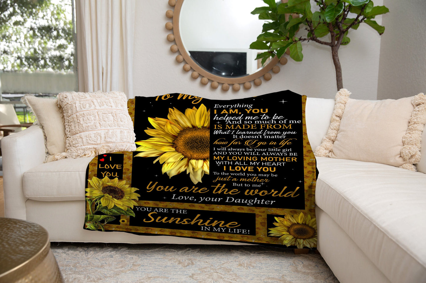 To My Mom - My World | Premium Plush Blanket