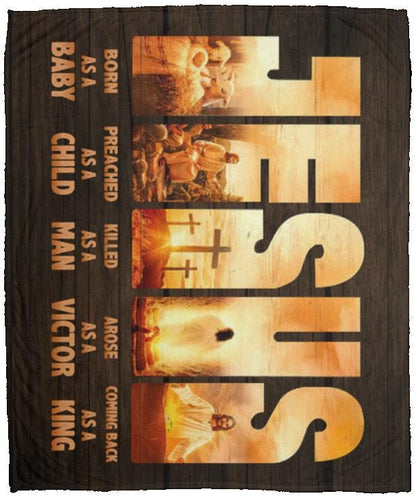 Jesus - My King | Premium Plush Blanket