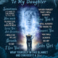 To My Daughter - Love My Baby Girl | Premium Plush Blanket, From Dad, Queen, Throw, Fleece, Sherpa