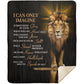 Lion - I Can Only Imagine | Premium Plush Blanket, Queen, Throw, Fleece, Sherpa