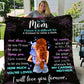 Mom - You Are Loved | Auburn Hair | Premium plush Blanket, Queen, Throw, Fleece, Sherpa