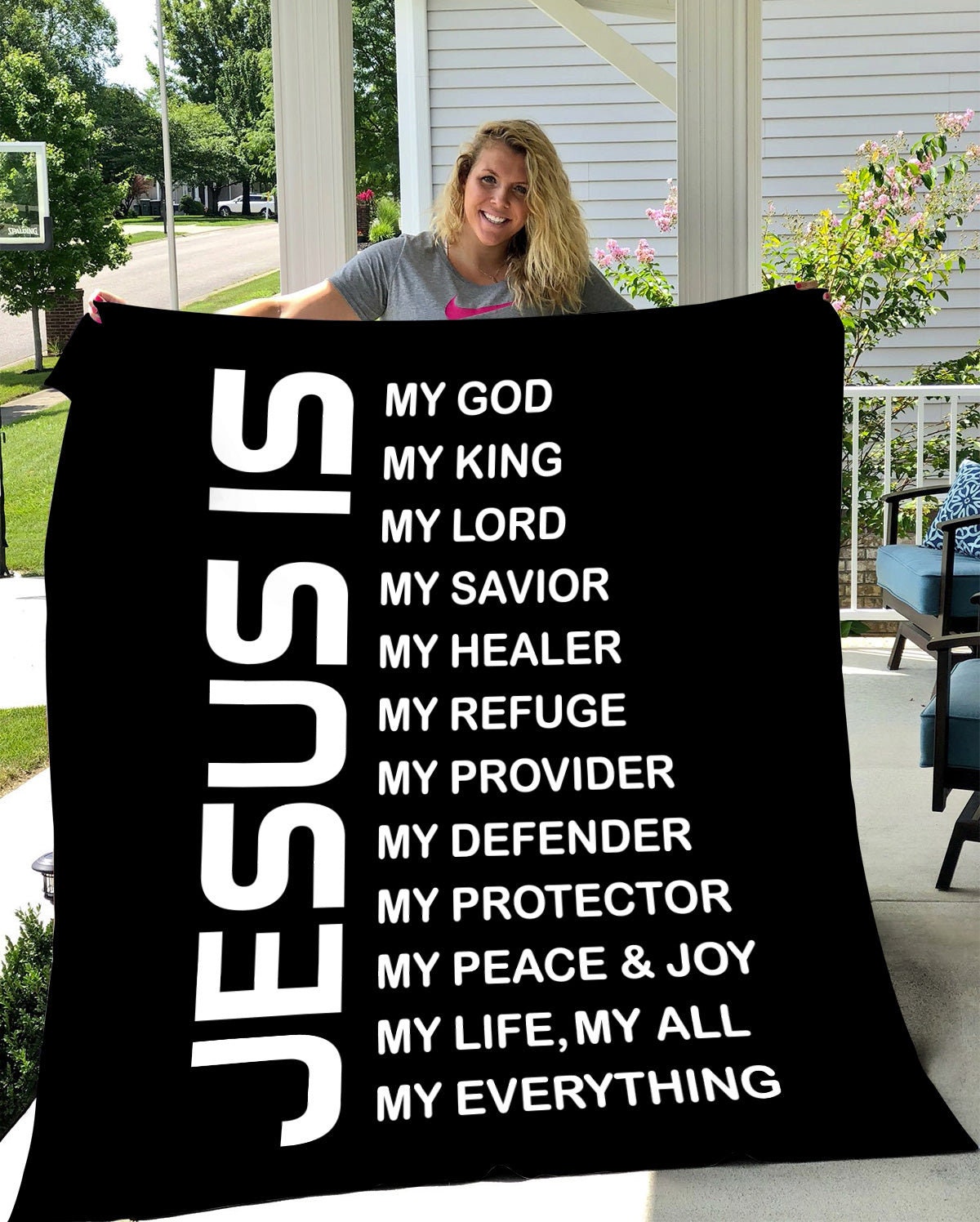 Jesus - My King | Premium Plush Blanket, Queen, Throw, Fleece, Sherpa