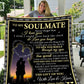 To My Soulmate - Forever | Premium Plush Blanket, Queen, Throw, Fleece, Sherpa