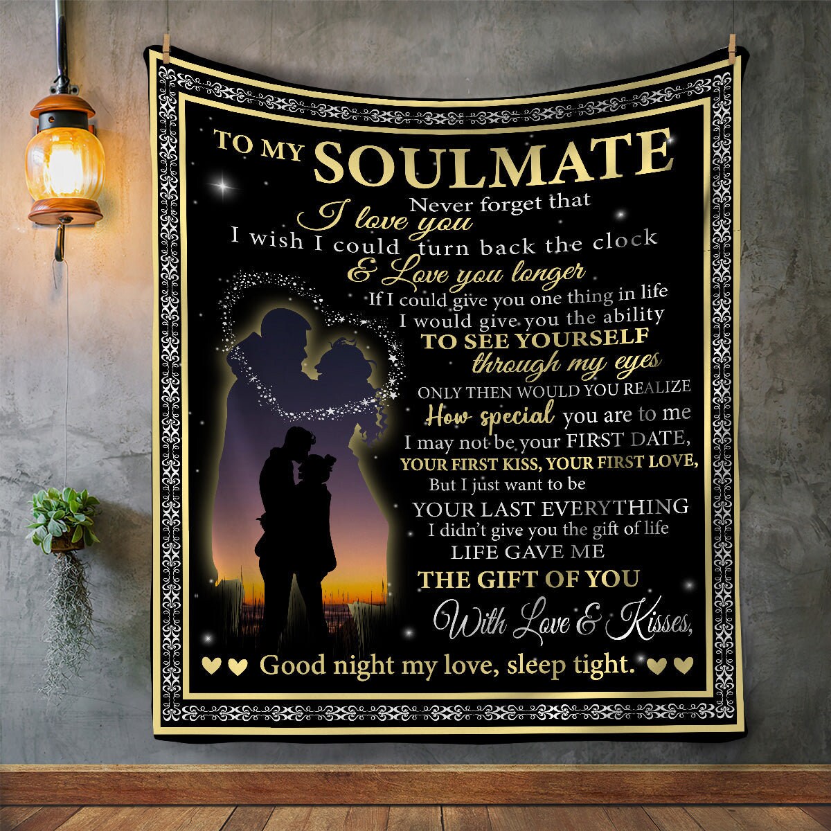 To My Soulmate - Forever | Premium Plush Blanket, Queen, Throw, Fleece, Sherpa