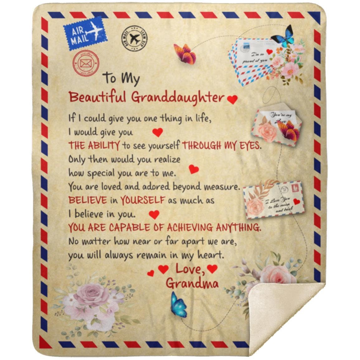 To My Beautiful Granddaughter | Premium Plush Blanket