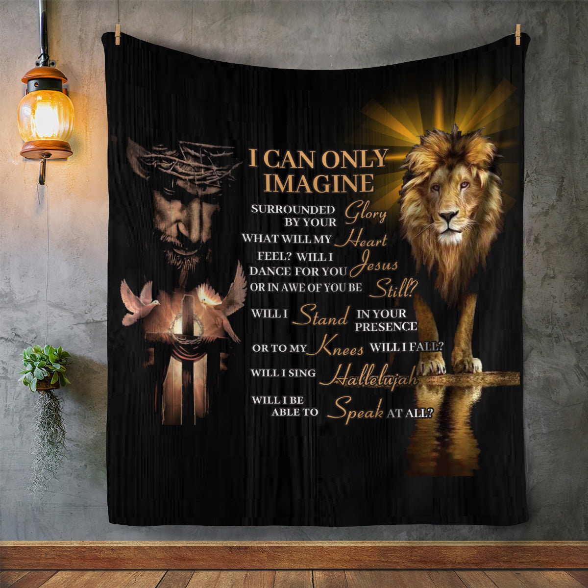 I Can Only Imagine - Christian Theme | Premium Plush Blanket, Queen, Throw, Fleece, Sherpa