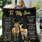 To My Son - This Old Hunter | Premium Plush Blanket