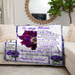 To My Loving Mother | Premium Plush Blanket, From Daughter, Queen, Throw, Fleece, Sherpa