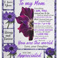 To My Loving Mother | Premium Plush Blanket, From Daughter, Queen, Throw, Fleece, Sherpa
