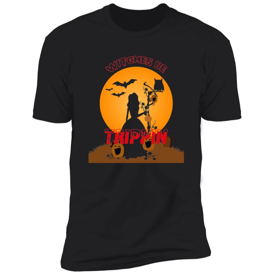 Witches Be Trippin | Premium Graphic Unisex Tee T-Shirt, Halloween
