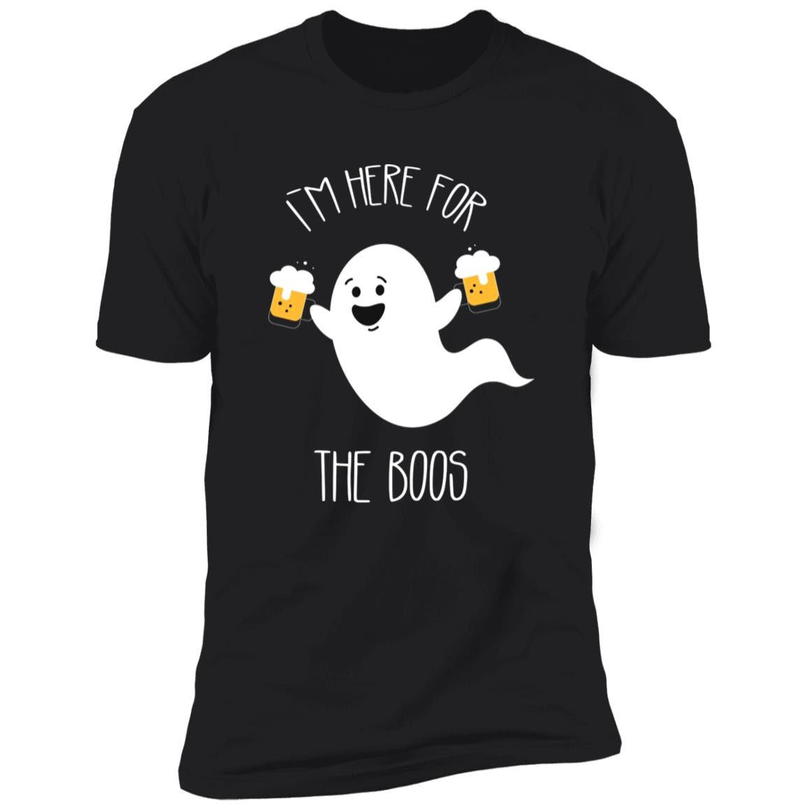 Here For The Boos | Premium Graphic Unisex Tee T-Shirt, Halloween