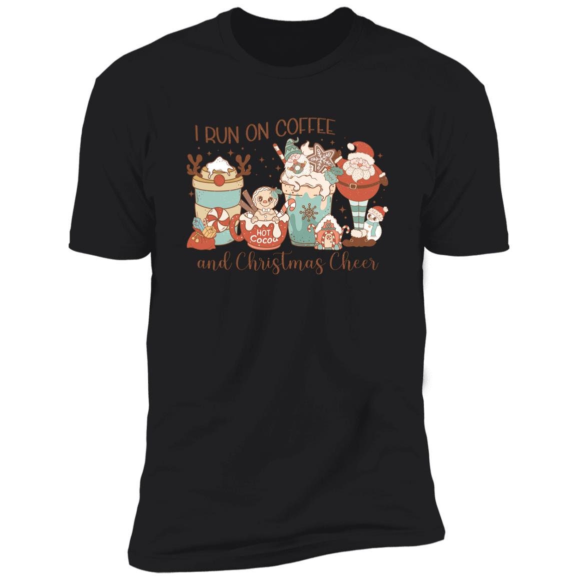 Coffee and Christmas Cheer - Premium Graphic Tee T-Shirt