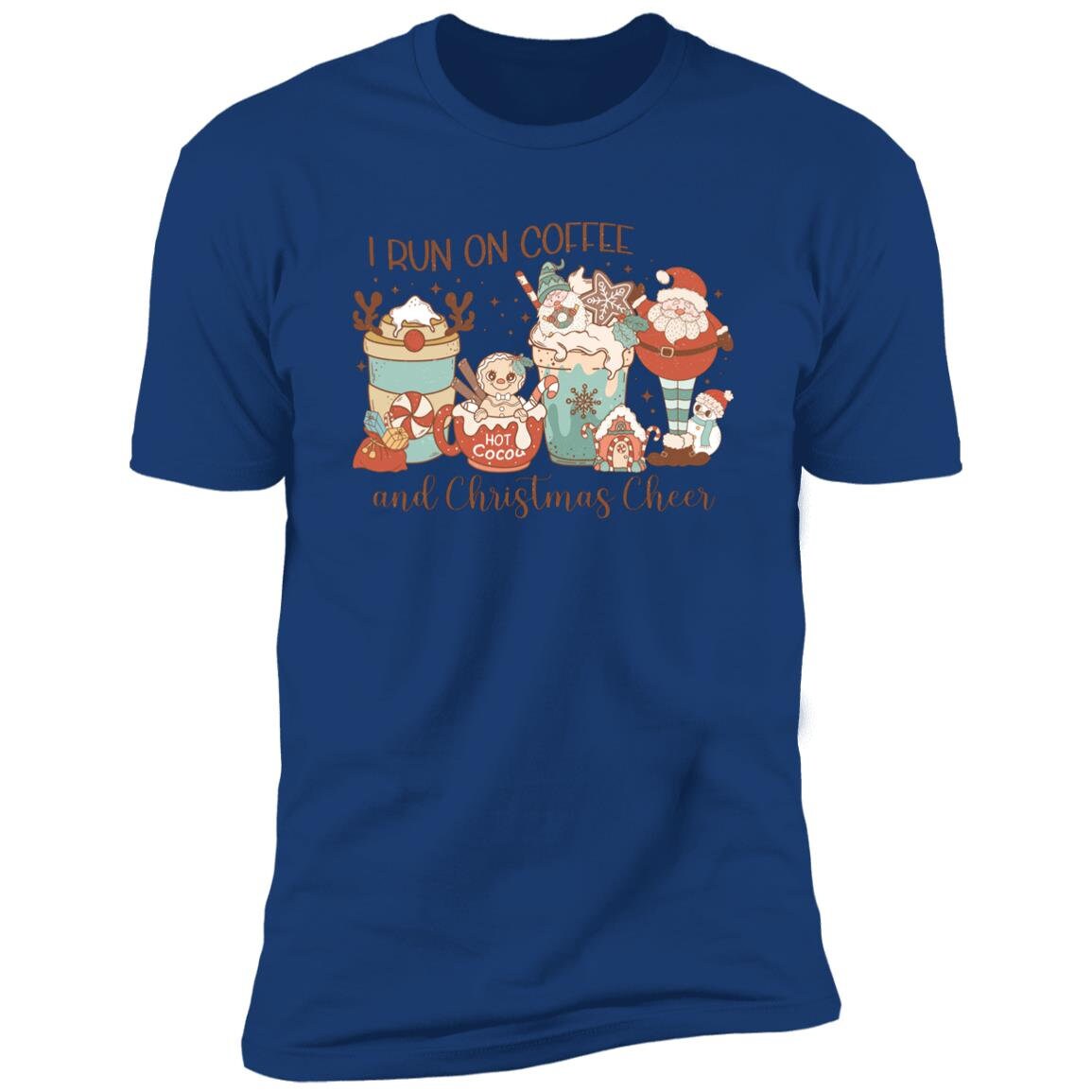 Coffee and Christmas Cheer - Premium Graphic Tee T-Shirt
