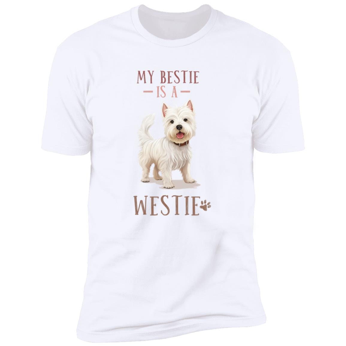Dog Lovers - Westie - Premium Cotton Graphic Tee T-Shirt