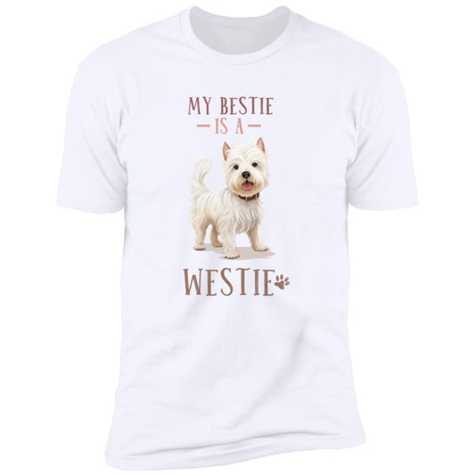 Dog Lovers - Westie - Premium Cotton Graphic Tee T-Shirt