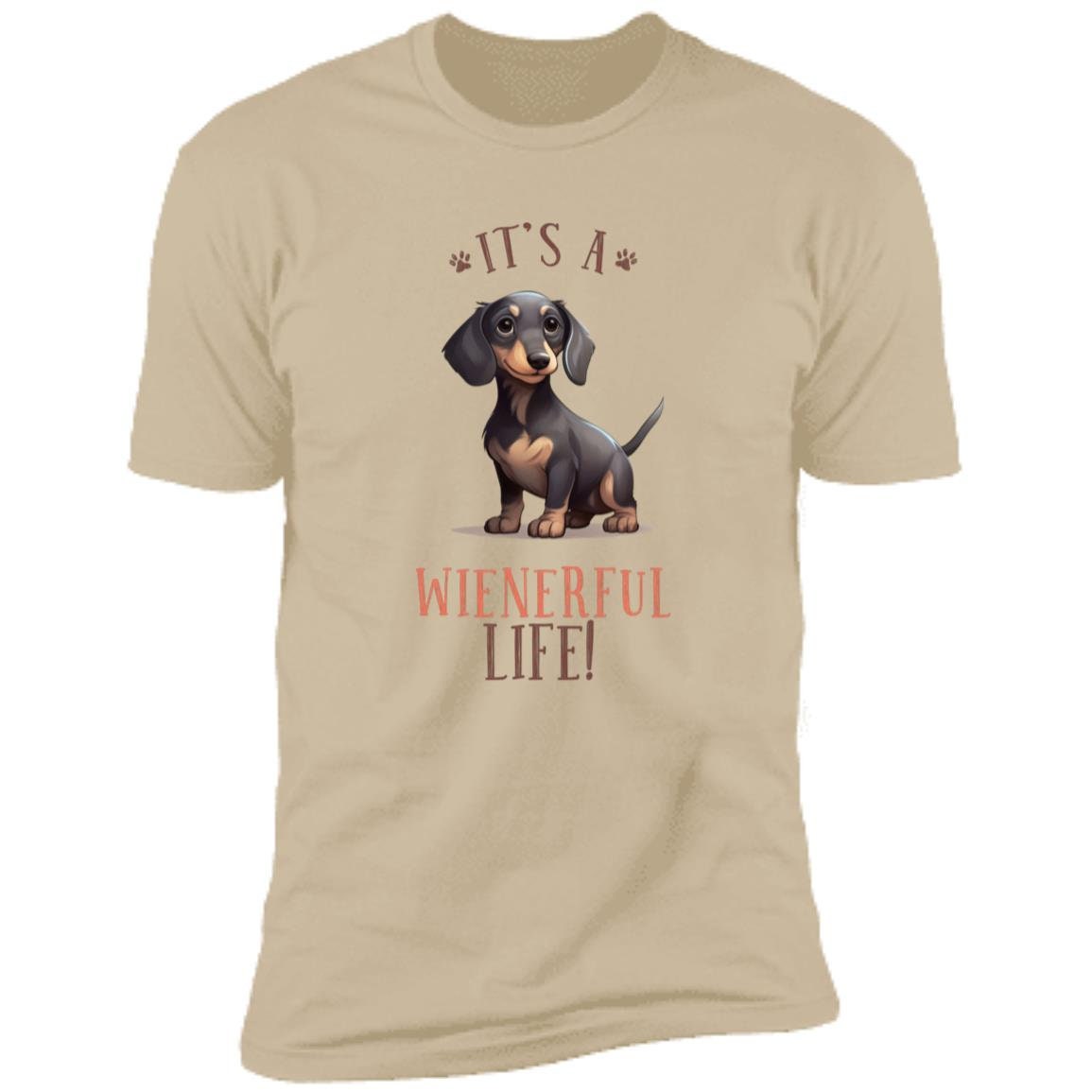 Dog Lovers - Dachshund Wiener - Premium Cotton Graphic Tee T-Shirt