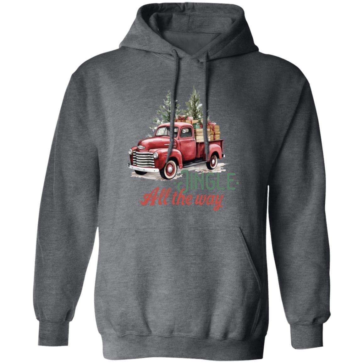 Jingle All The Way - Premium Graphic Pullover Christmas Hoodie