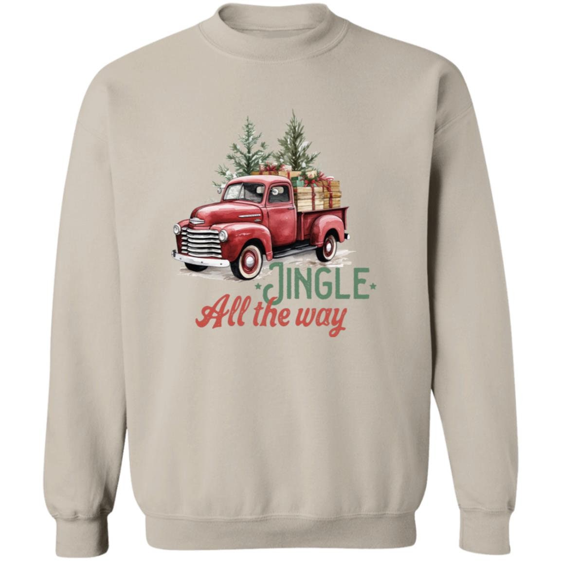 Jingle All The Way - Premium Graphic Pullover Christmas Sweatshirt