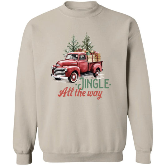 Jingle All The Way - Premium Graphic Pullover Christmas Sweatshirt