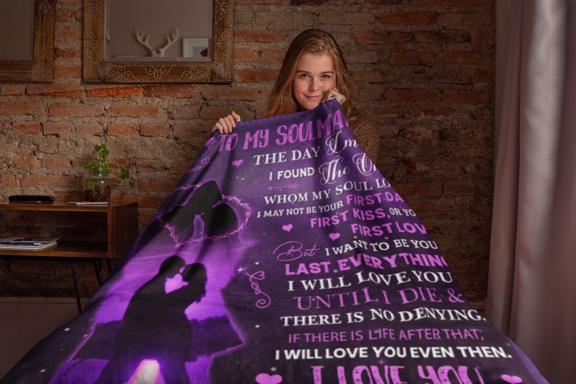 To My Soulmate | The One | Cozy Plush Fleece Blanket - 50X60
