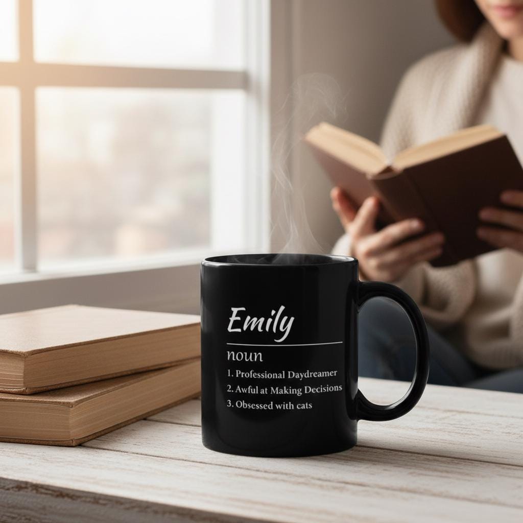 Personalized Name Definition Mug | Custom Noun Mug | Funny Gifts for Her, Him, Mom, Dad | Birthday gift | Mothers Fathers Day Present