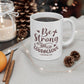 Be Strong and Courageous Mug, Bible Verse Mug, Christian Coffee Cup, Inspirational Religious Gift, Scripture Mug, Encouragement Gift