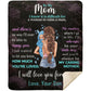 Mom - You Are Loved | Brunette Hair | Premium Plush Blanket