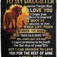 To My Daughter - Always Have Your Back | Premium Plush Blanket