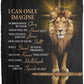 Lion - I Can Only Imagine | Premium Plush Blanket